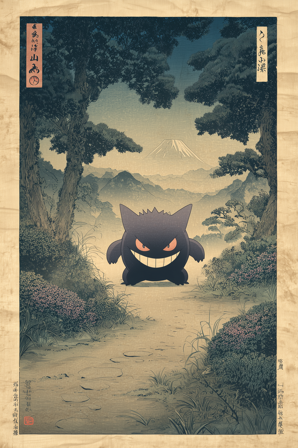 🌙 Vintage Gengar Poster 🌙