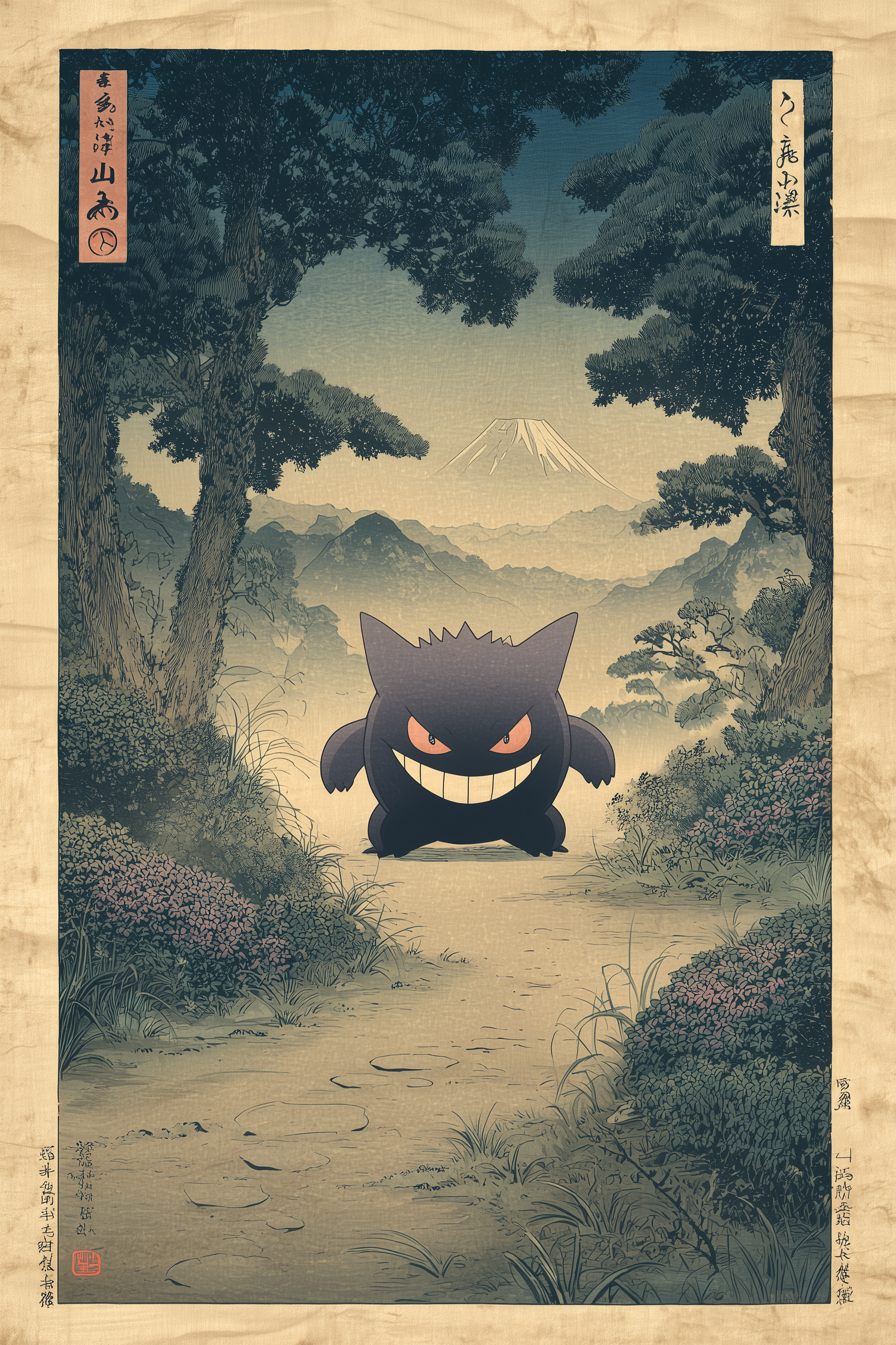 🌙 Vintage Gengar Poster 🌙