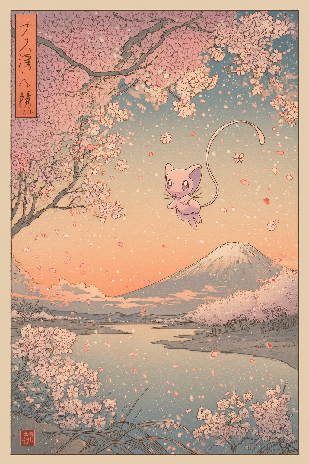 🌸 Japanese Mew Poster 🌸