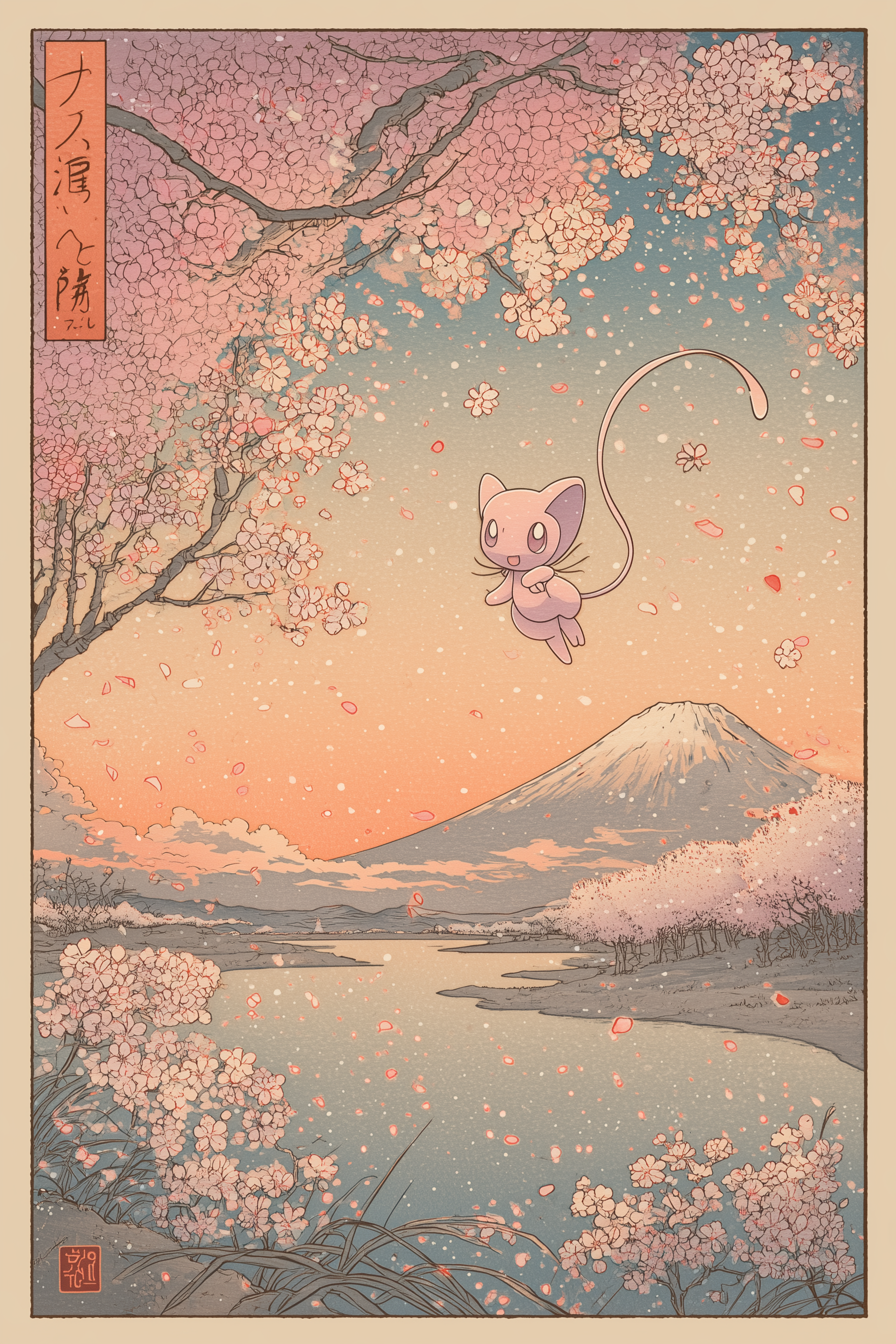 🌸 Japanese Mew Poster 🌸