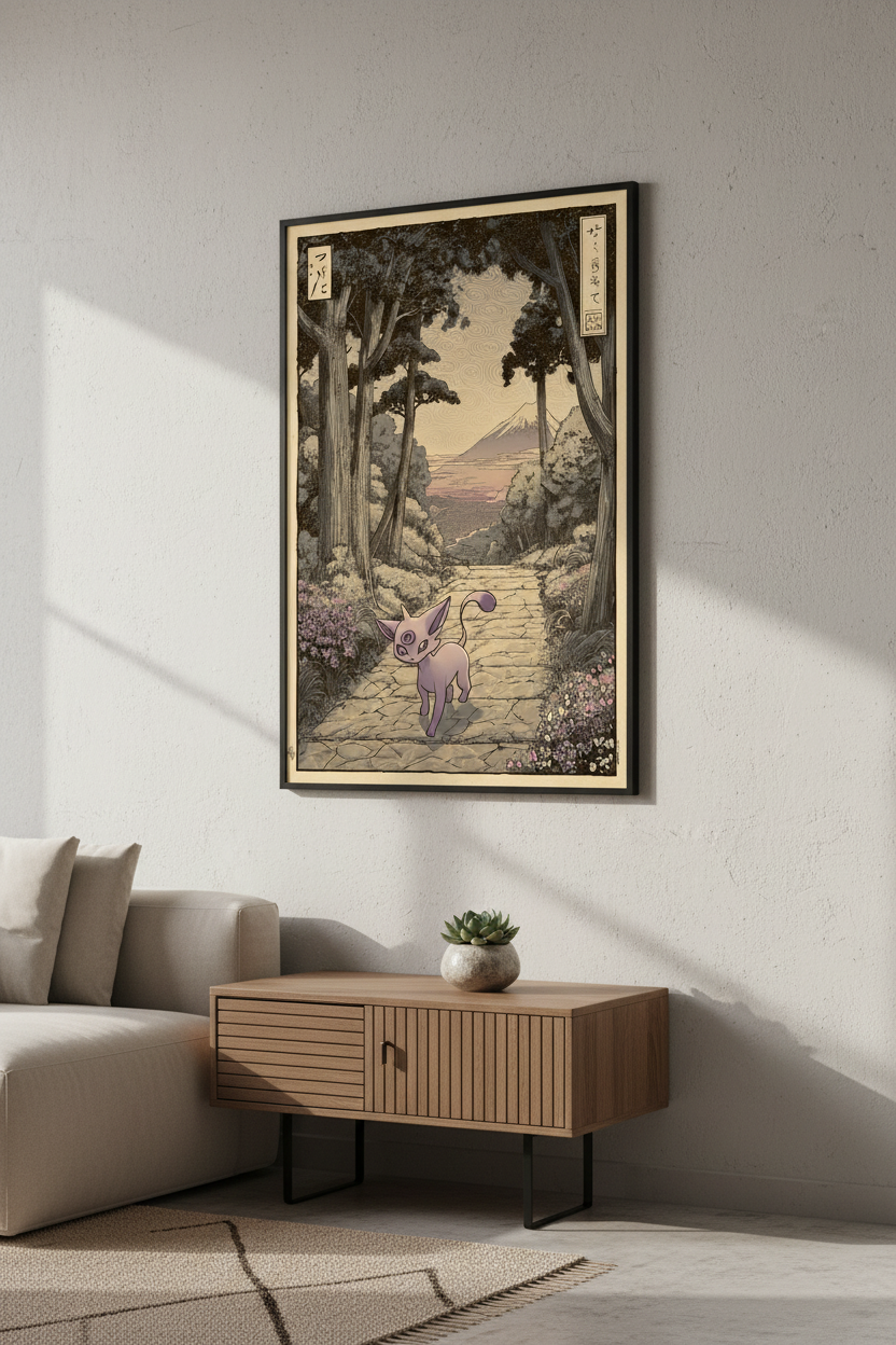 🥀 Japanese Espeon Poster 🥀