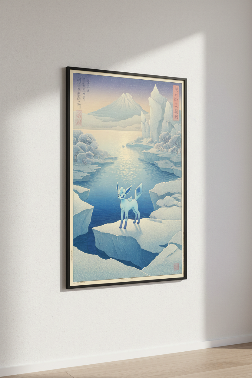❄️ Japanese Glaceon Poster ❄️