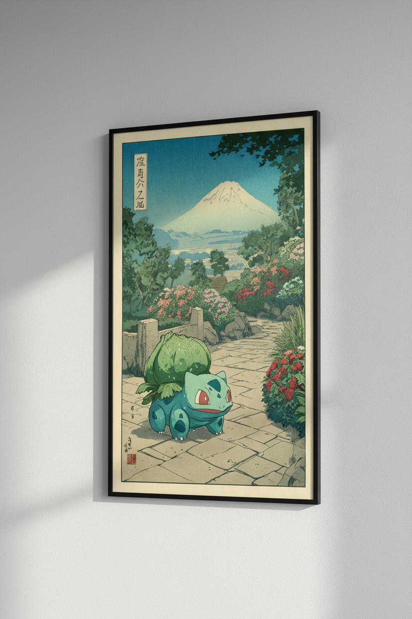 🍃 Japanese Bulbasaur Poster 🍃