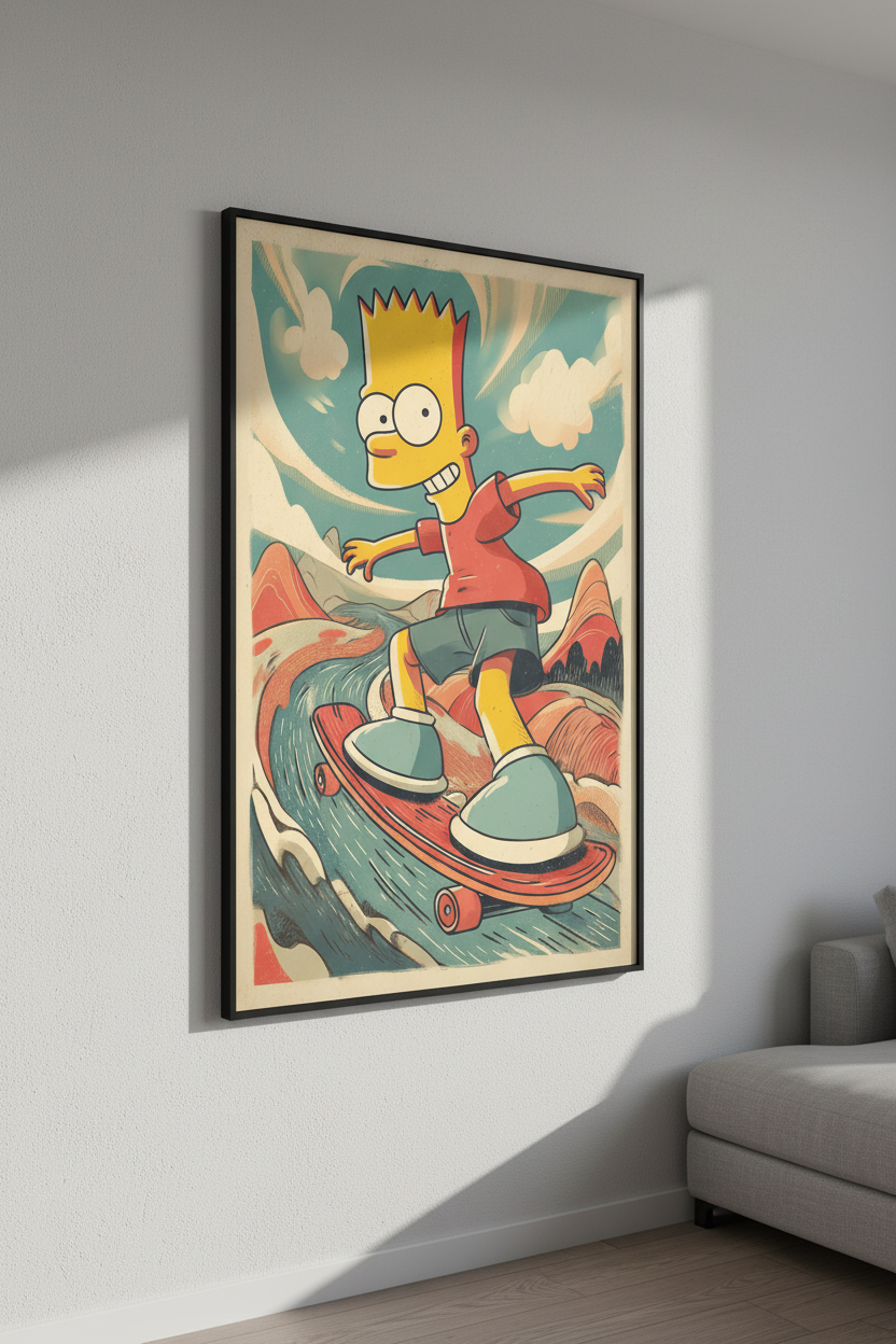 Vintage A2 Bart Simpson Poster