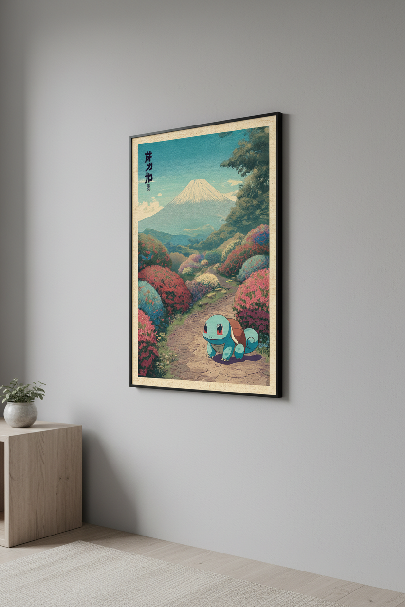🌊 Japanese Squirtle Poster 🌊