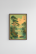 Japanese Peaceful Scenic View A2 Poster