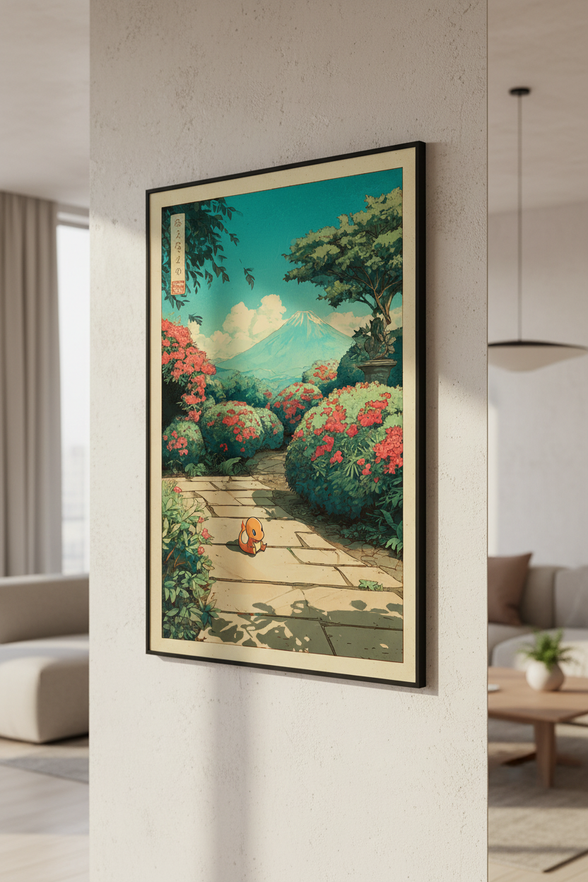 🔥 Japanese Charmander Poster 🔥
