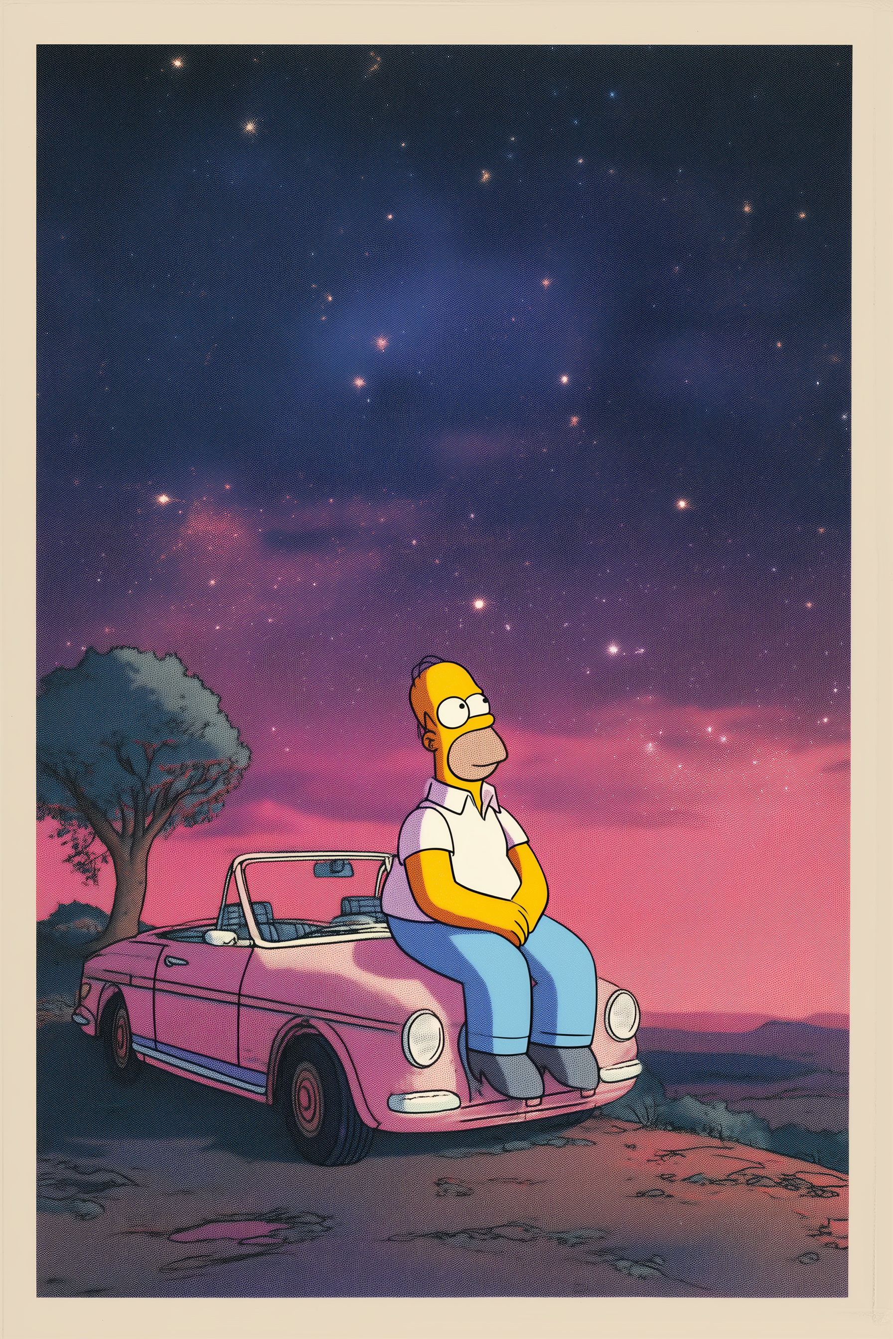 90s A2 Homer Simpson Poster