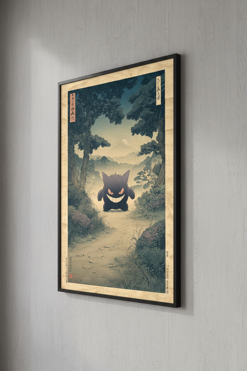 🌙 Vintage Gengar Poster 🌙