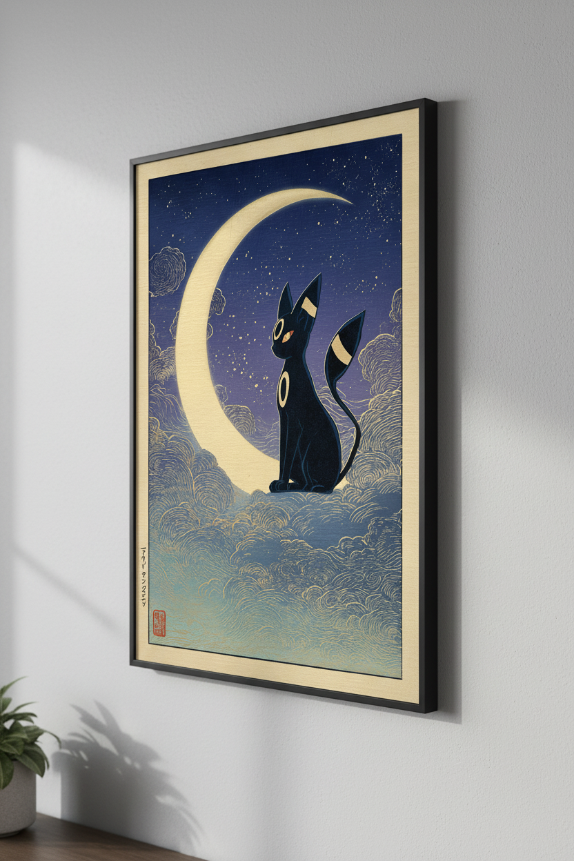 🌙 Japan Style Umbreon Poster 🌙
