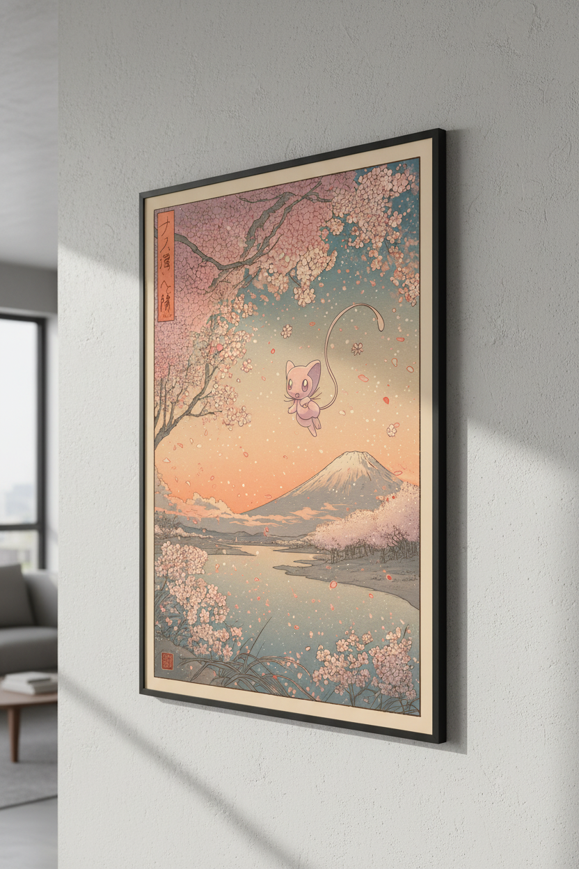 🌸 Japanese Mew Poster 🌸