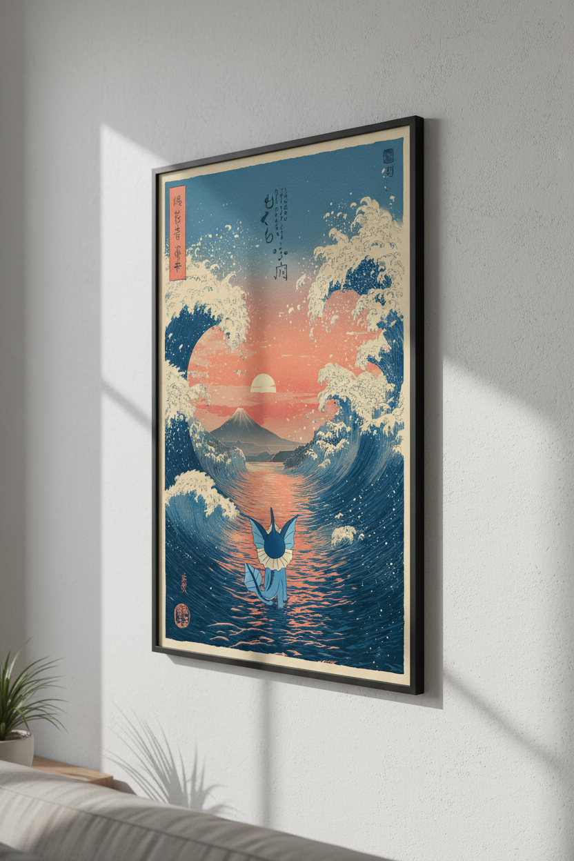 🌊 Japanese Vaporeon Poster 🌊