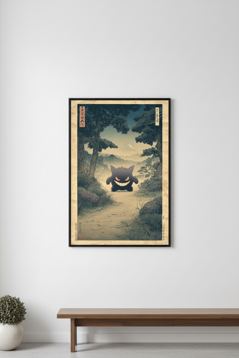 🌙 Vintage Gengar Poster 🌙