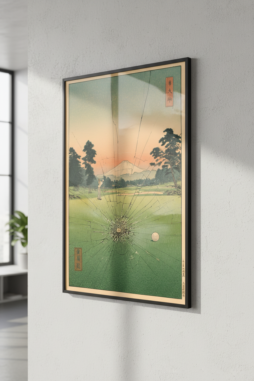 ⛳ Golf 90s Japanese Style Poster⛳️