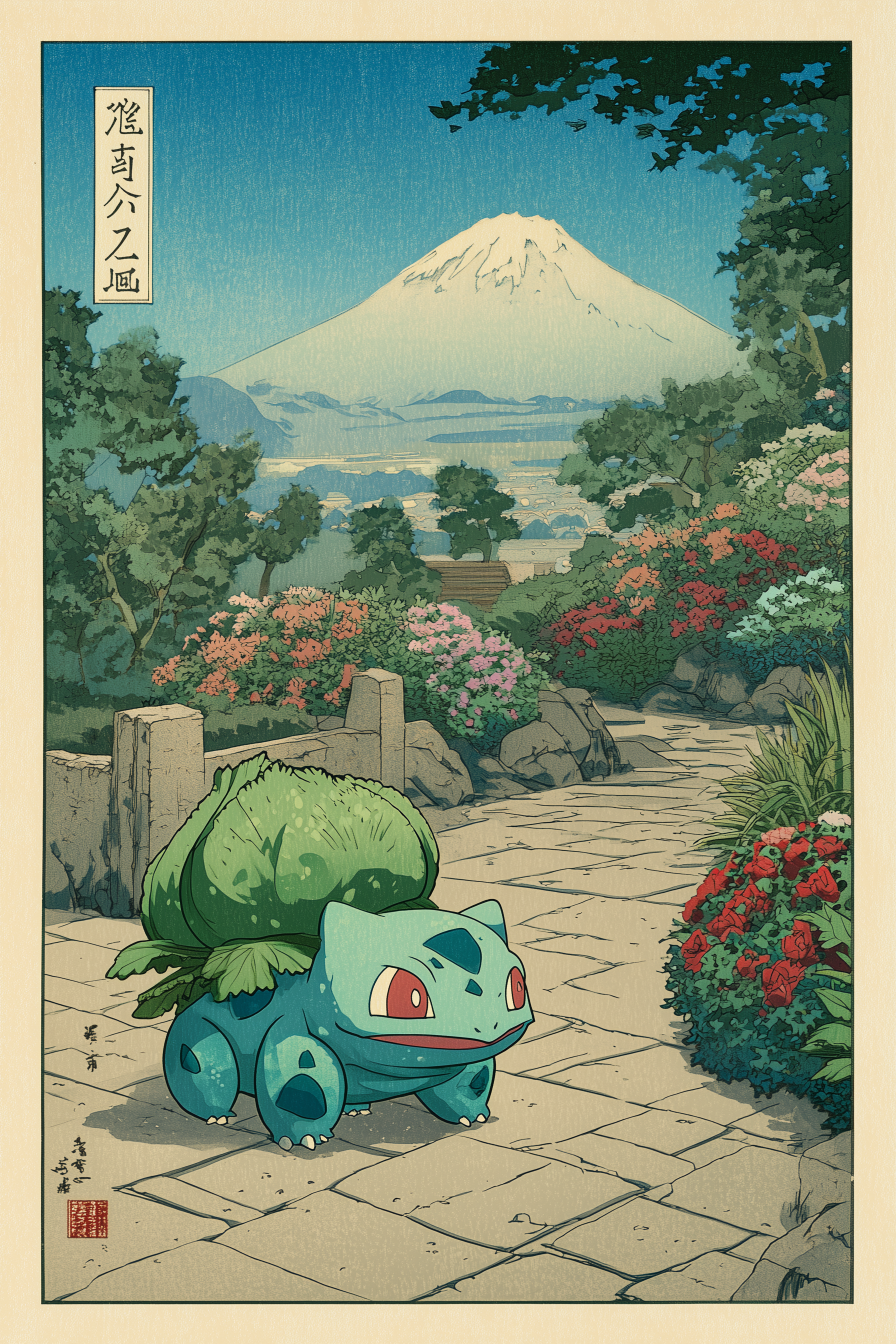 🍃 Japanese Bulbasaur Poster 🍃
