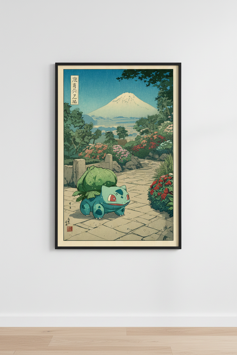🍃 Japanese Bulbasaur Poster 🍃