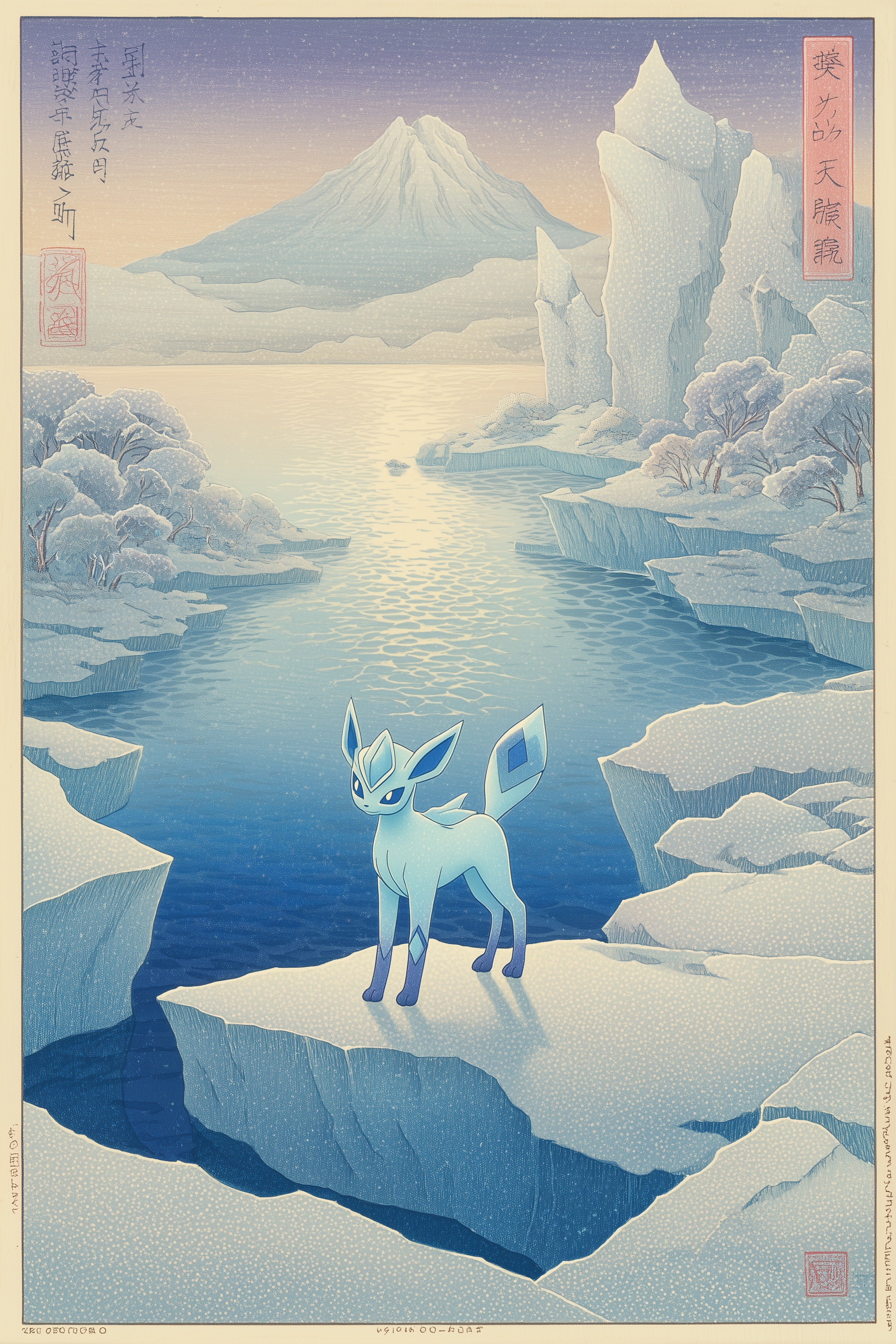 ❄️ Japanese Glaceon Poster ❄️