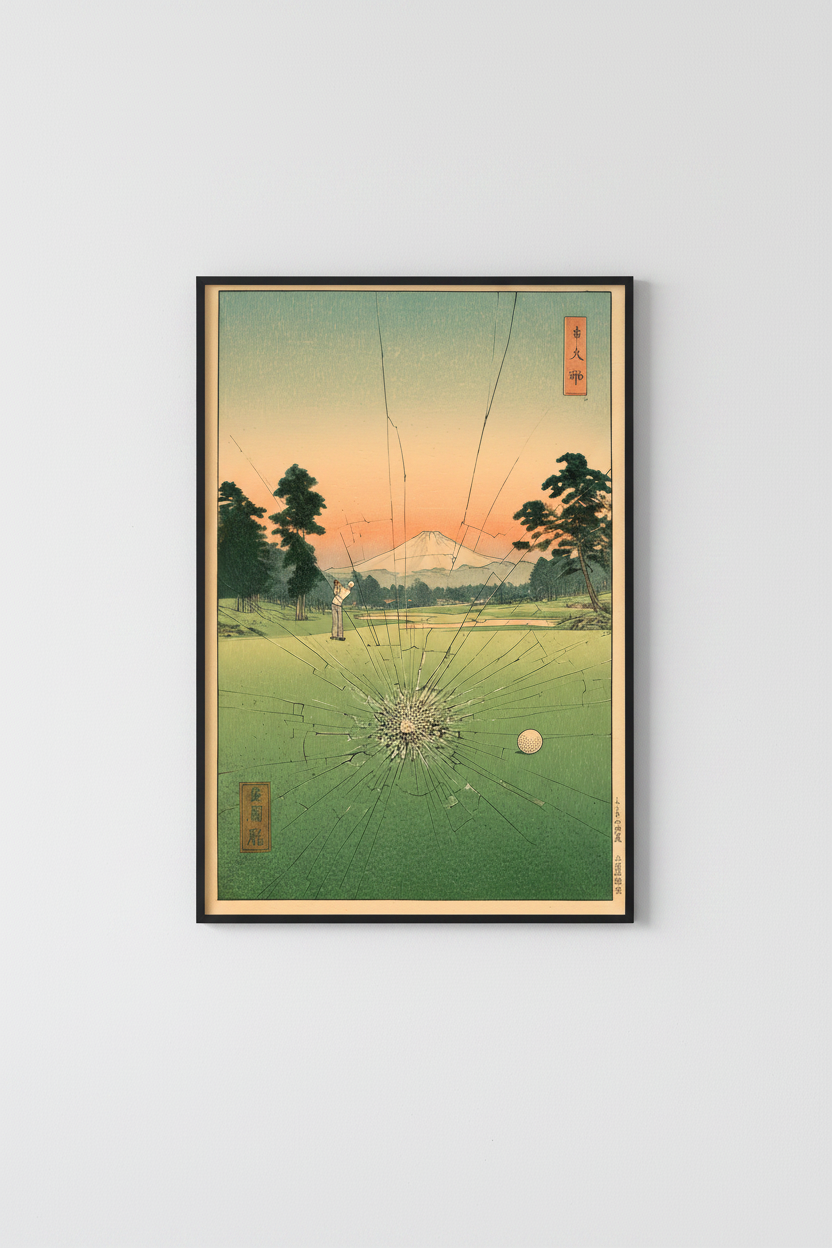 ⛳ Golf 90s Japanese Style Poster⛳️